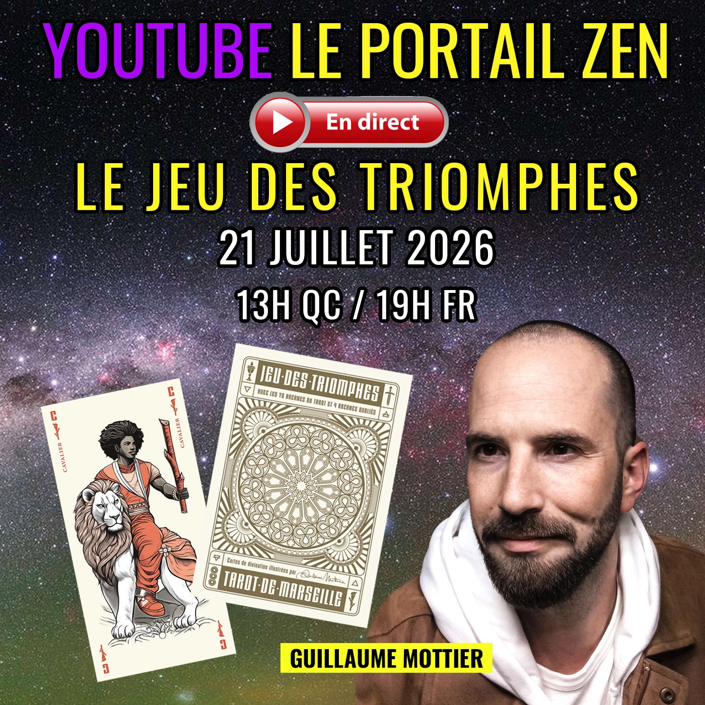 Emission en live - Jeu des triomphes - Guillaume Mottier - Le portail zen