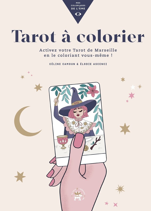 Tarot à colorier - Céline Camoun - Le lotus et l'éléphant